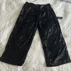 Express Cropped High Rise Sequin Pants